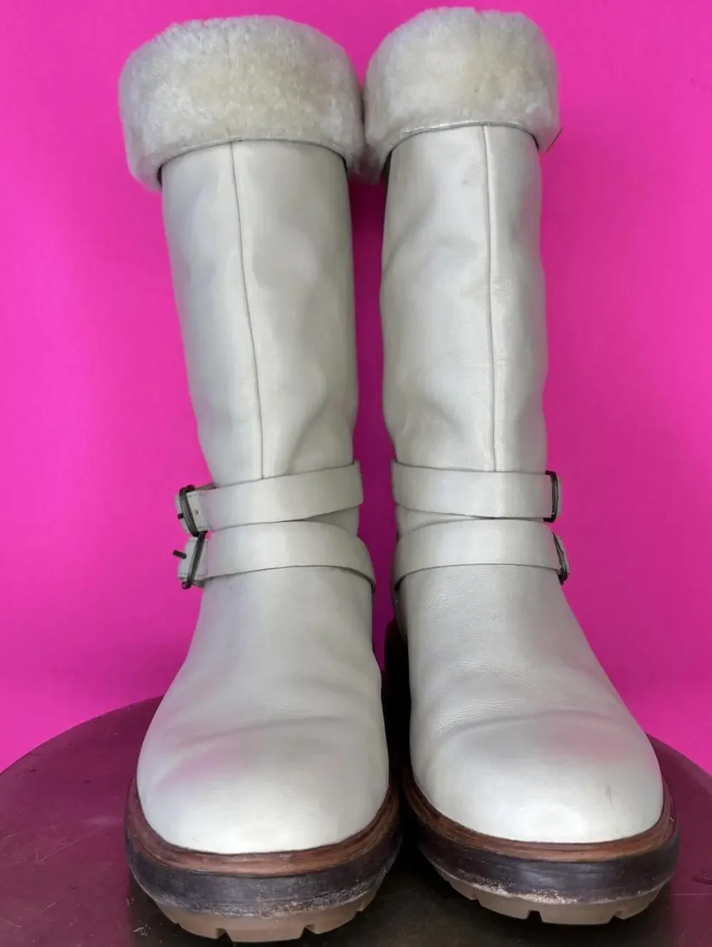 Timberland Riley Flair Leather Shearling Lined Pull On Boot US 7 UK 5 EU 38
